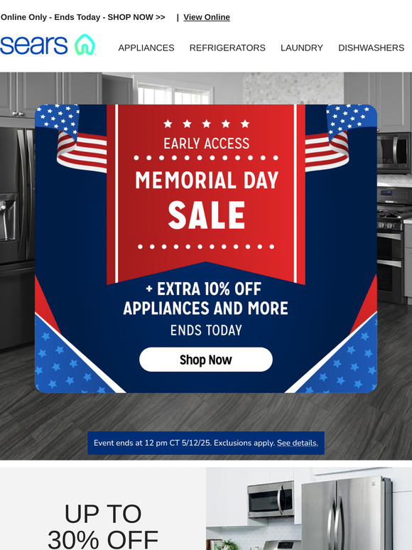 Ending Today: Early Access Memorial Day Sale with an Extra 10% Off