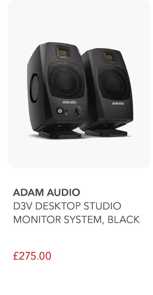 Adam Audio D3V Desktop Studio Monitor System, Black