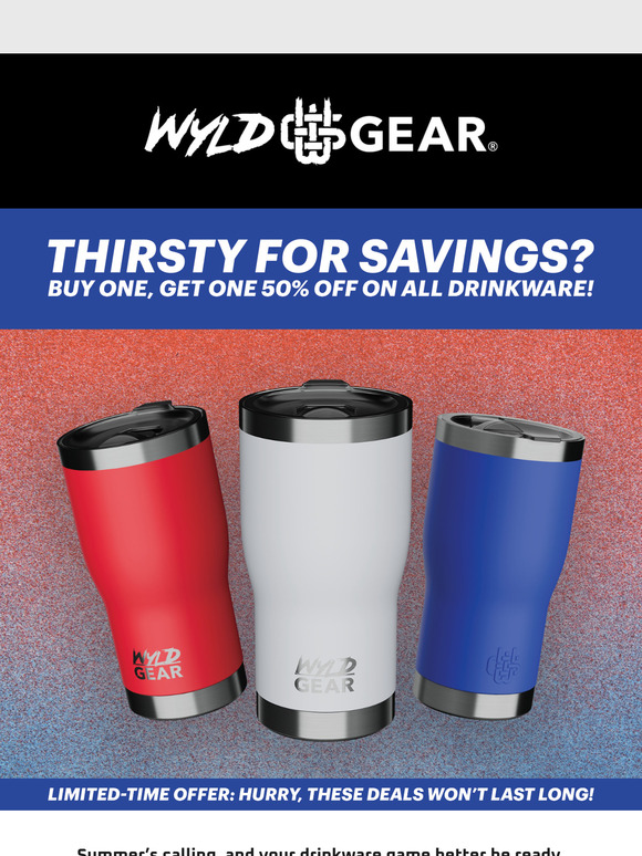 Load the Truck BOGO 50% OFF Drinkware + 15% OFF Coolers!