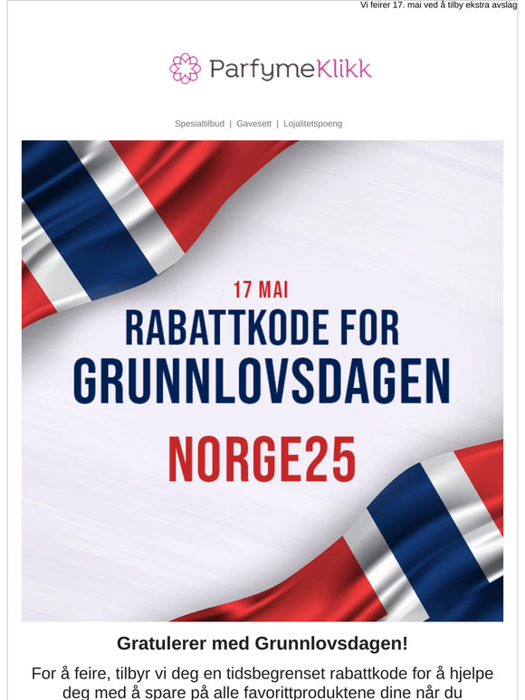 Gratulerer Med Dagen, Norge!