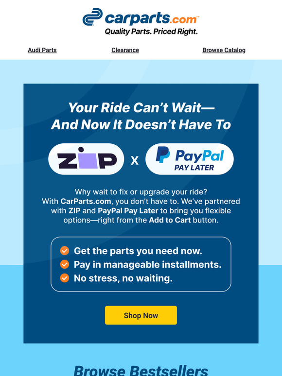 Buy Now, Pay Later 🚘 Fix Your Ride Today