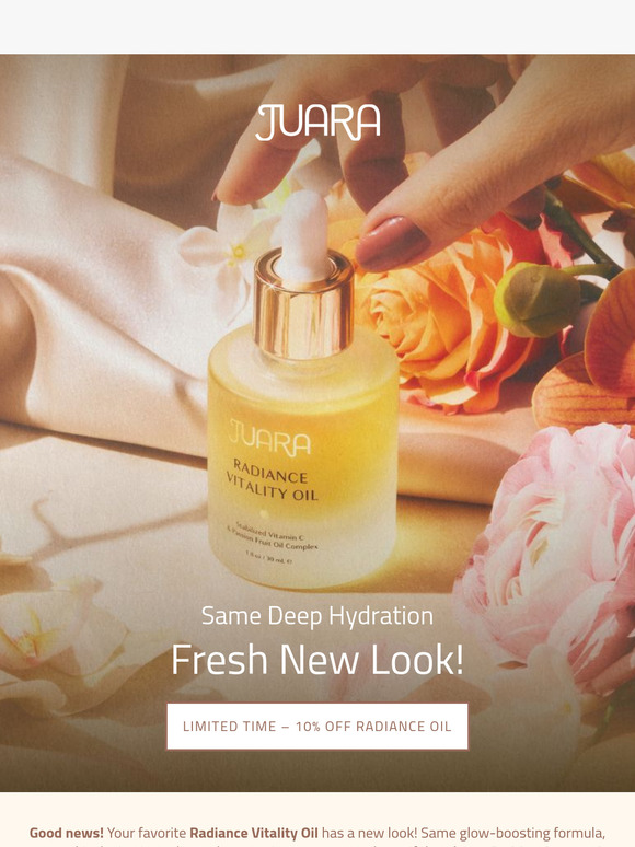 Rejuvenating Moisture, Radiant Glow—All in One Bottle