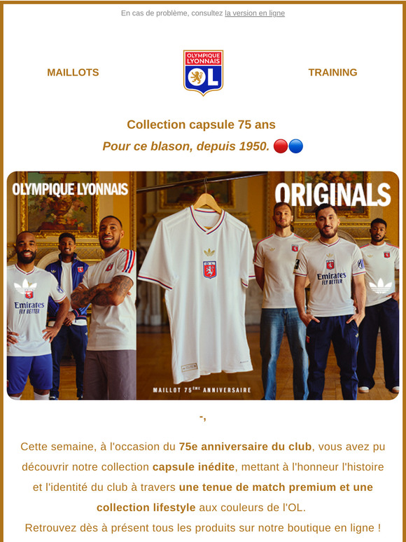 Collection capsule 75 ans : disponible dès maintenant ! 🔴🔵