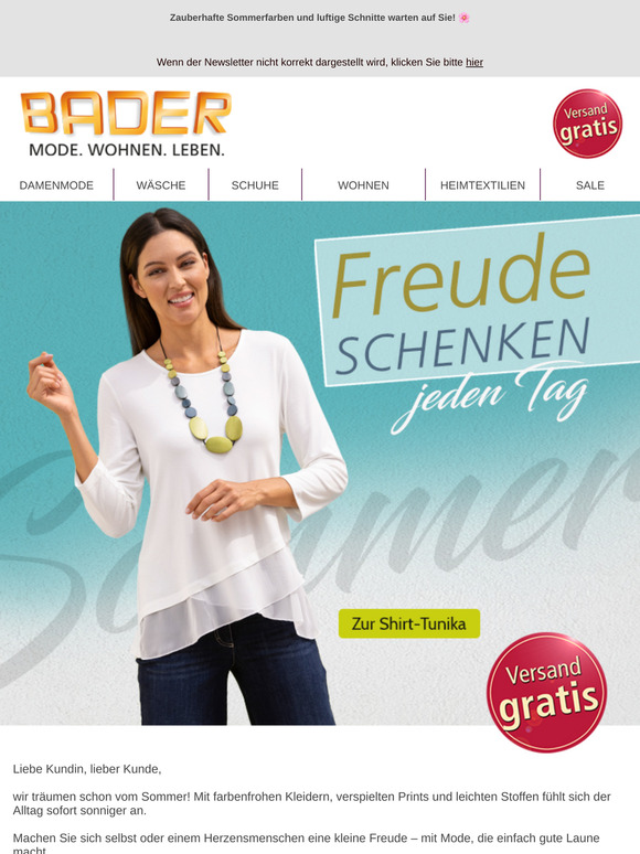Jetzt Freude schenken: Farbenfrohe Sommermode zum Verlieben ☀️