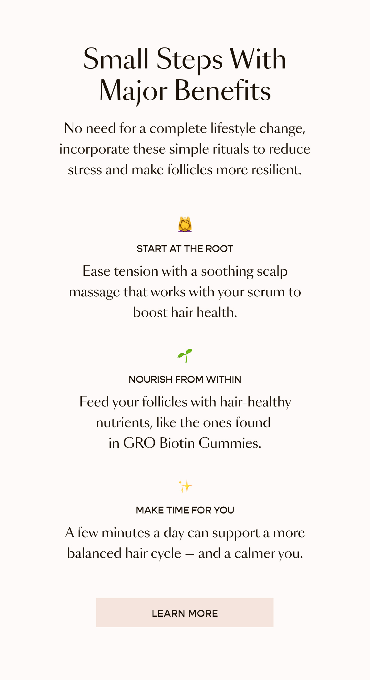 Small Steps with Major Benefits