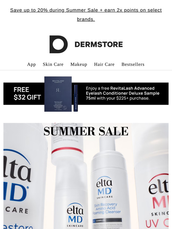 20% off EltaMD — Summer Sale is HERE