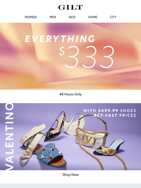 EVERYTHING $333 for 48 hours starts… NOW.