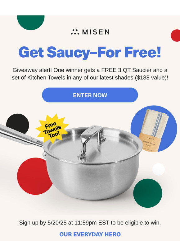 Want a FREE Pan? (And Some Towels?)