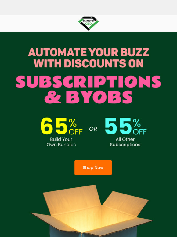 🔄 Up to 65% OFF your monthly buzz delivery!