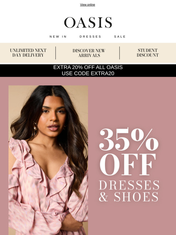35% Off Dresses & Shoes 🤍