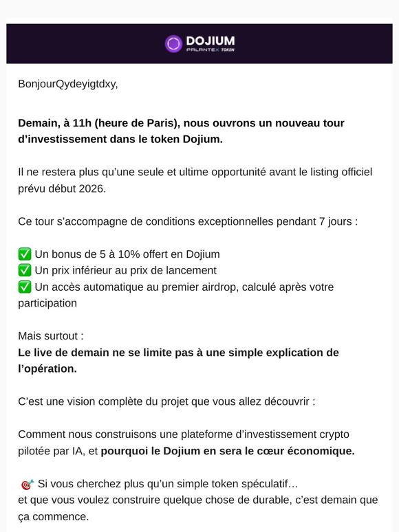 ⏳ Plus que 24h avant l’ouverture du tour Dojium