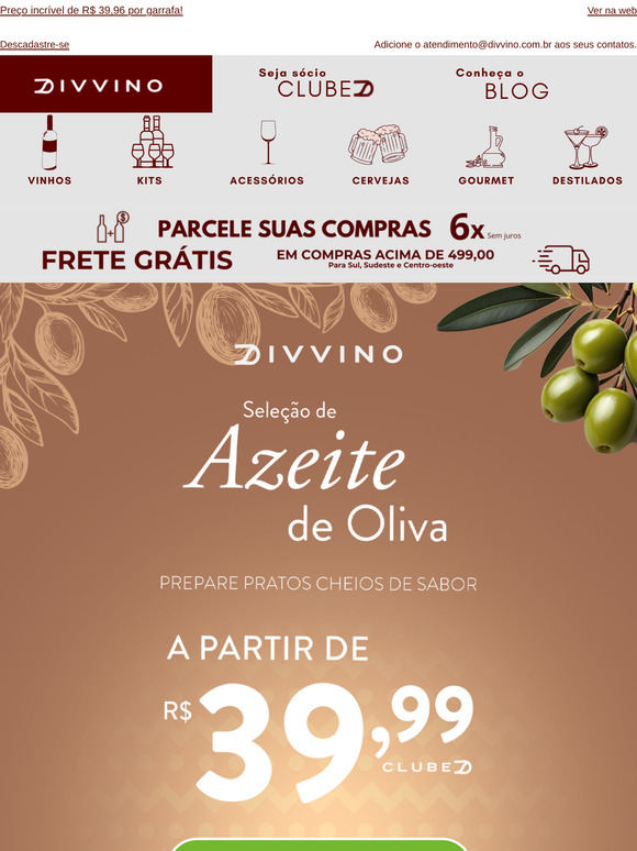 Kit Especial: 3 Azeites O-live 119,90!
