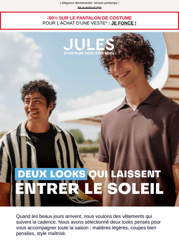 Deux looks pour les jours ensoleillés !