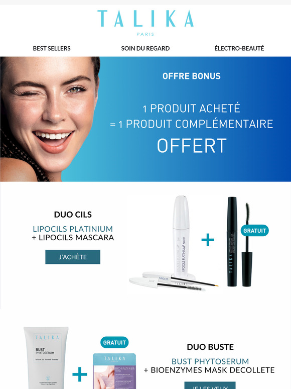 PROMO : Des produits offerts jusqu'au 23 avril 💙