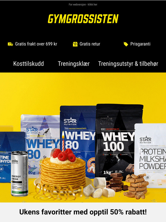 ⭐🎉 Ukens favoritter med opptil 50% rabatt!