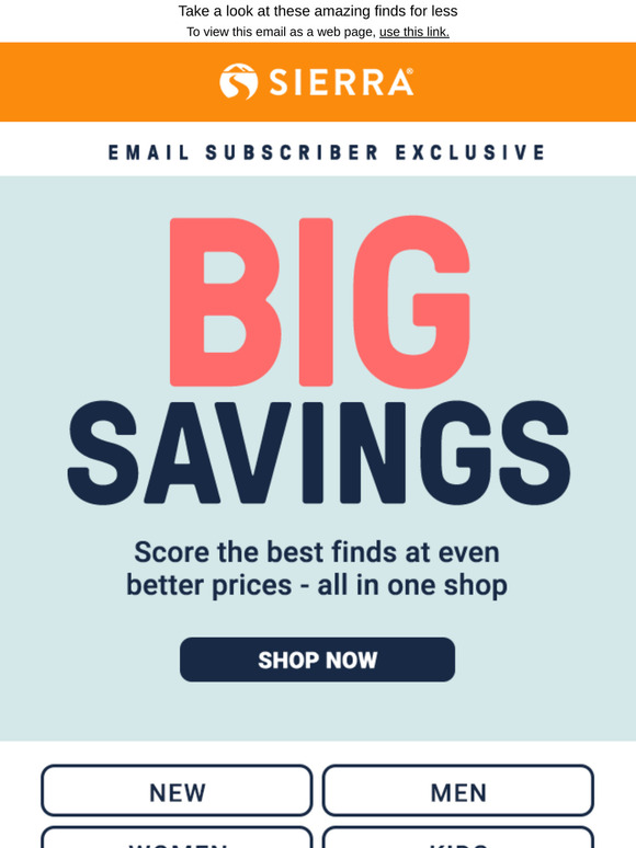 The biggest savings in your inbox