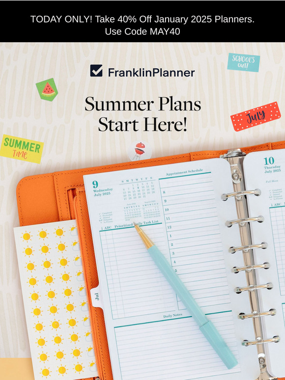Summer Plans Start Here!