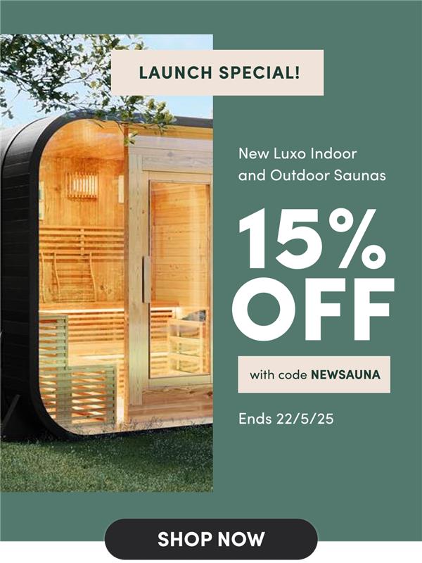 New Luxo Indoor and Outdoor Saunas