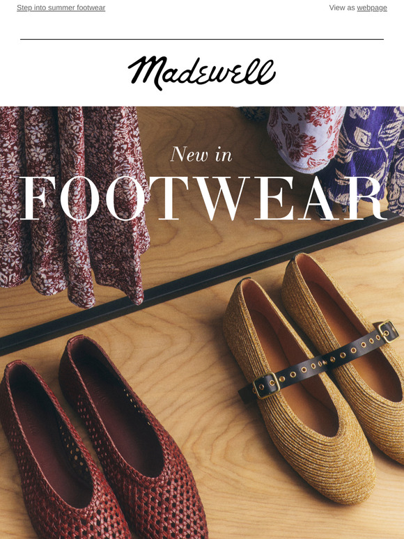 New woven flats, strappy sandals, straw slip-ons...