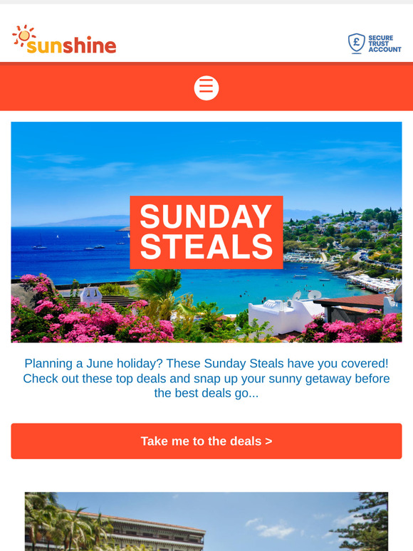 This Week's Sunday Steals have Landed! 🌴
