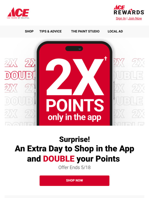 ⏰1 More Day for 2X Points!
