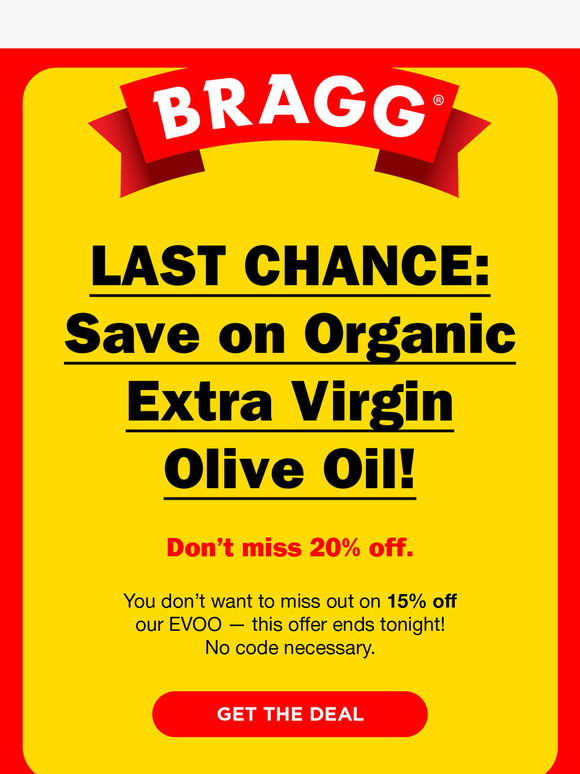 LAST CHANCE: 15% off EVOO! 🫒