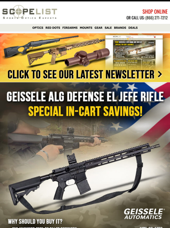 Shop Geissele Rifle Specials + Save Up to 25% on Select Holosun Optics!
