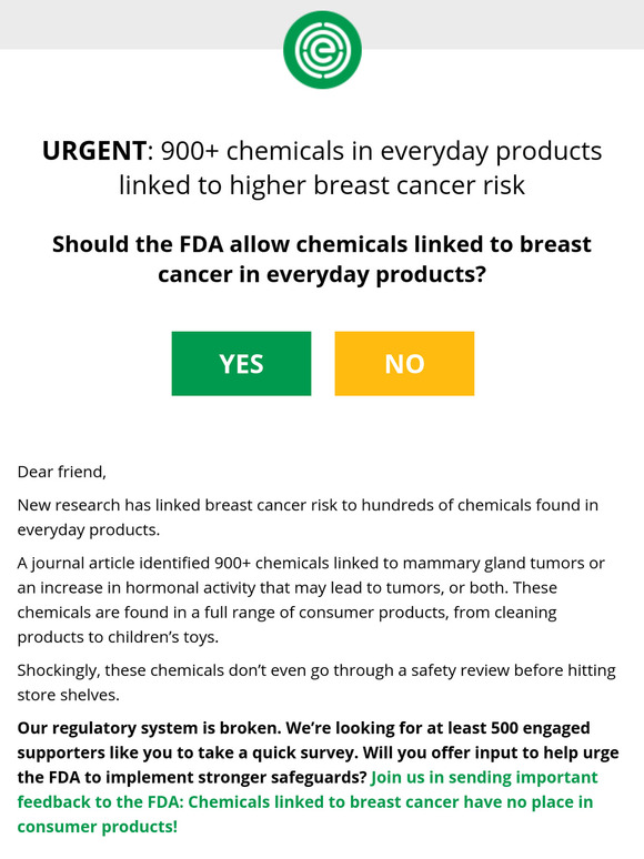 900+ chemicals tied to breast cancer