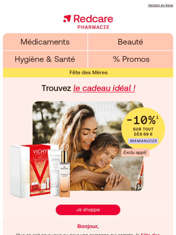 💕 Pour la Fête des Mères : -10 % dans notre appli !