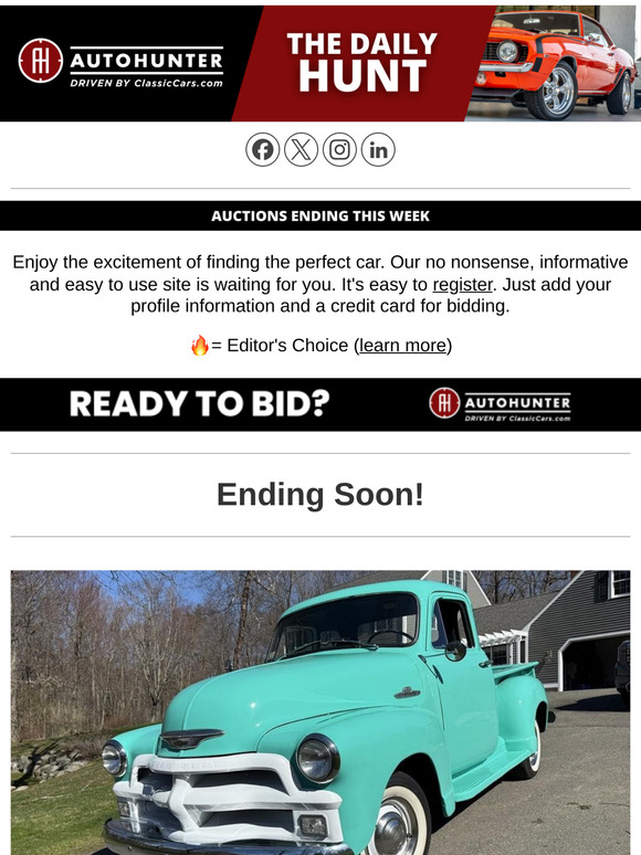 Daily Hunt: All auctions ending this week. 👇 Check them out below!