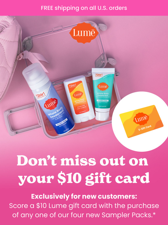 Hurry to claim your $10 gift card! 🏃‍♀️