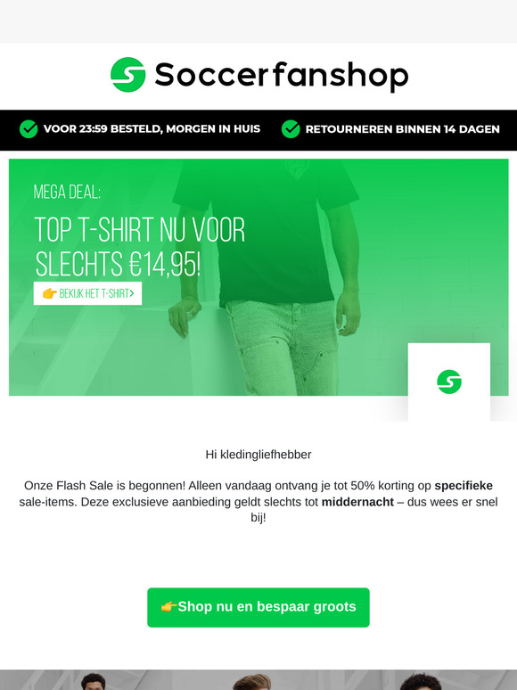 Flash Sale: Tot 50% korting – alleen tot middernacht!