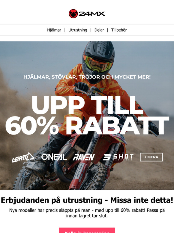 Deals på crossutrustning + nya modeller