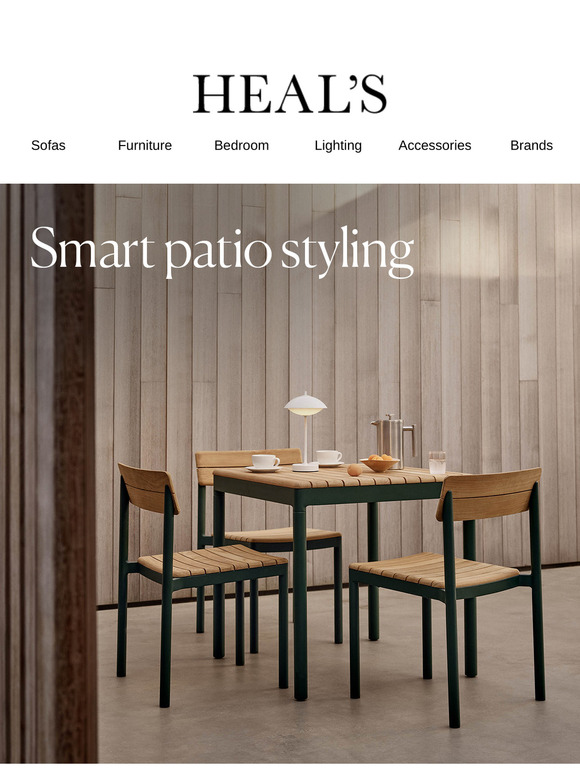 Design-led looks for small patios