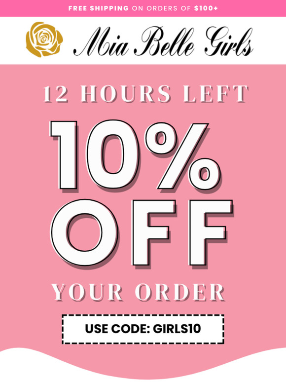 10% Off Your Order, On Us.