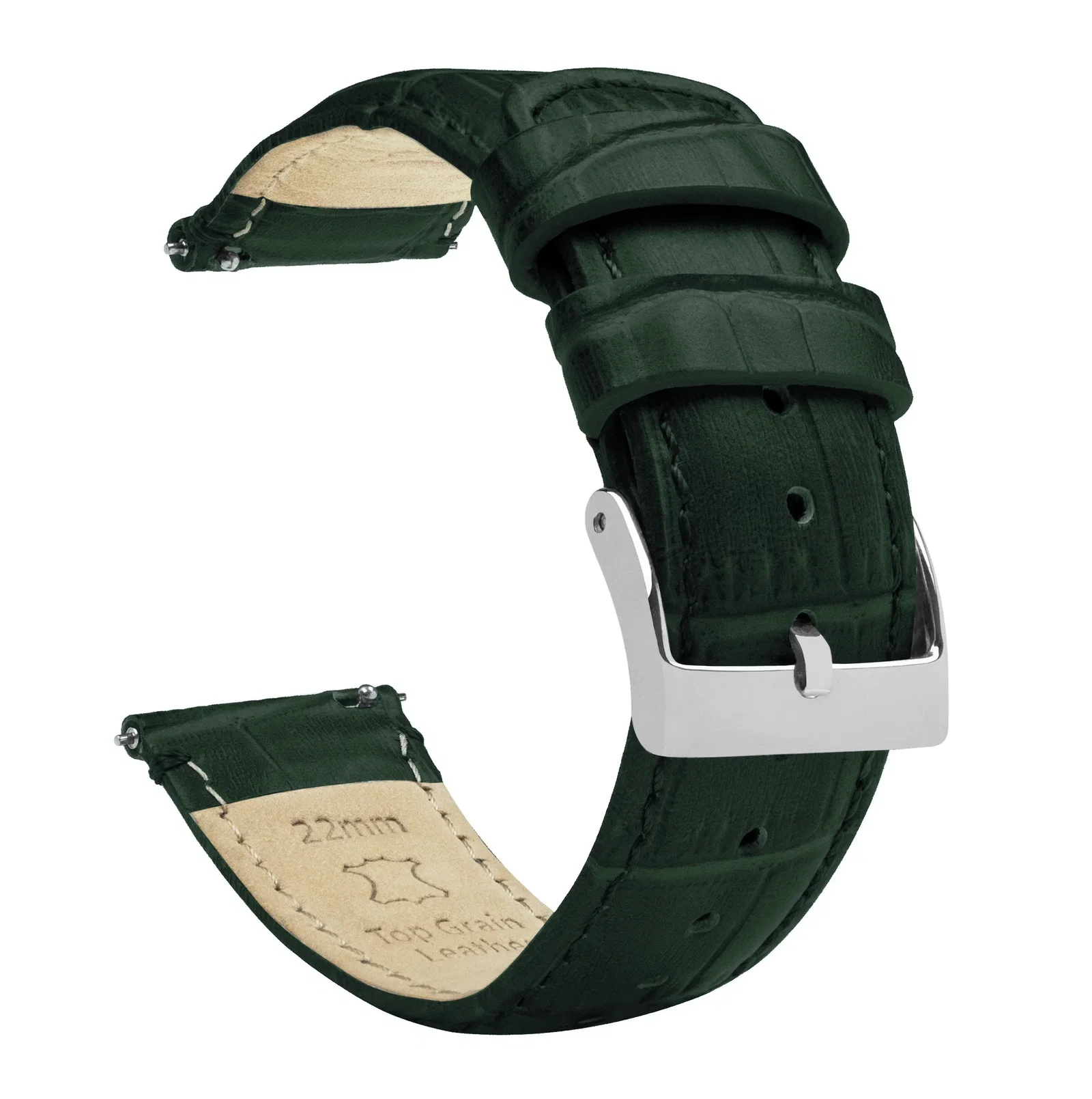 Image of Forest Green Alligator Grain Leather