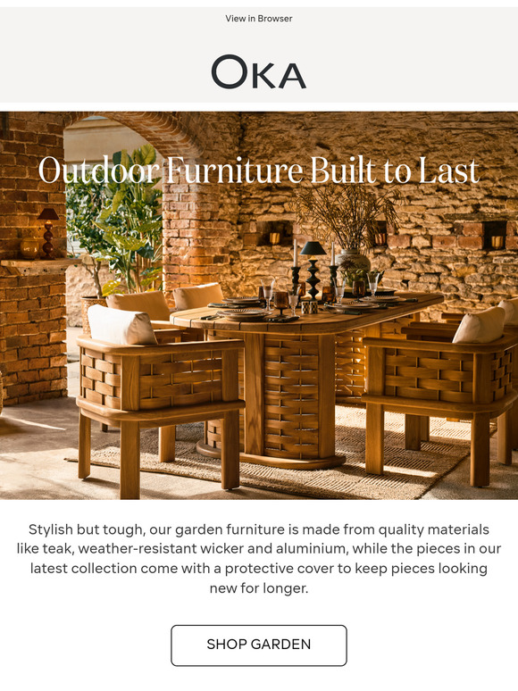 Outdoor Furniture Built to Last