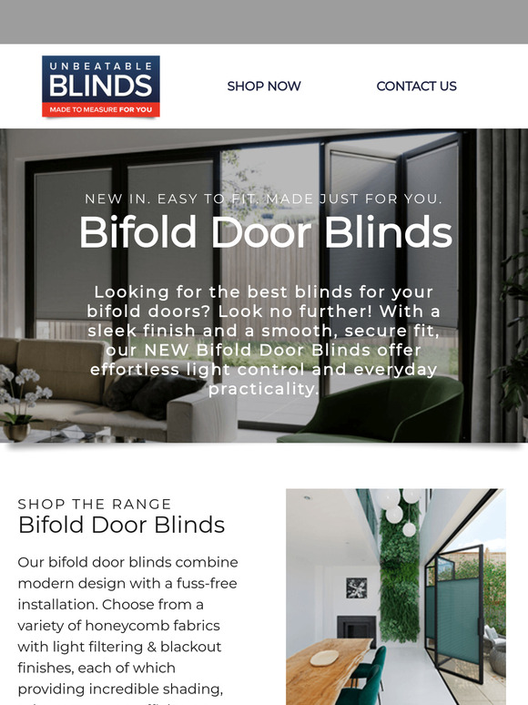 NEW IN: Bifold Door Blinds✨