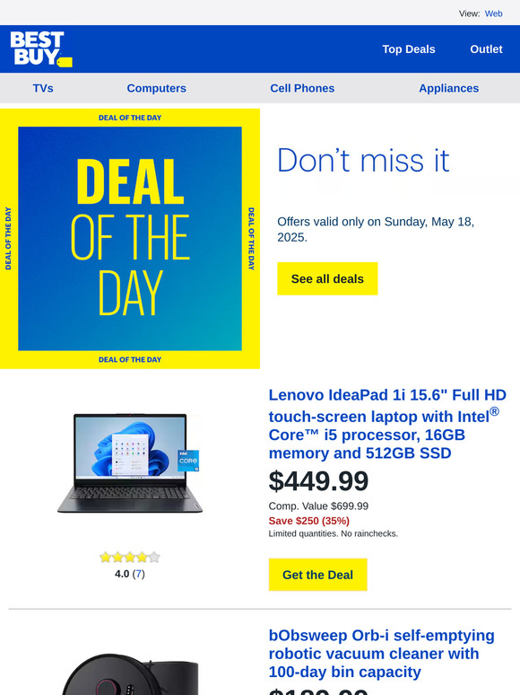 Today only: Save $250 on a Lenovo IdeaPad 1i 15.6-inch laptop, plus more