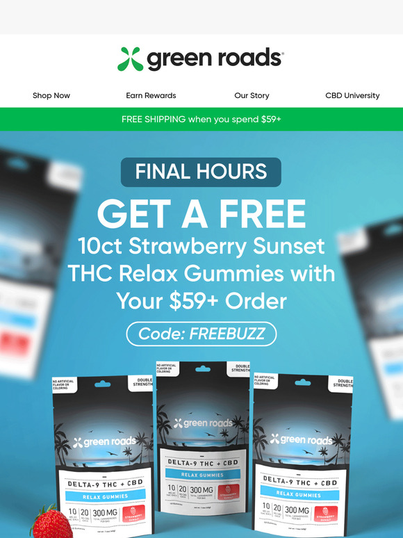 Free Gummies with $59+ Ends Soon!