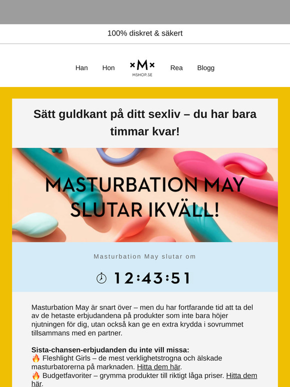 🔥 Sista chansen: Masturbation May avslutas i natt! 🔥