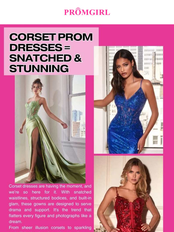 Corset Prom Dresses = Snatched & Stunning