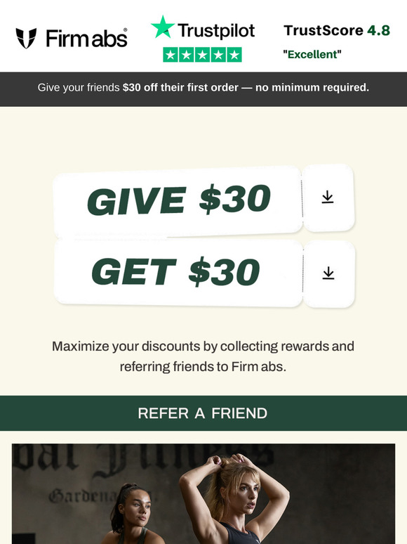Give 30% off, get 30% off.