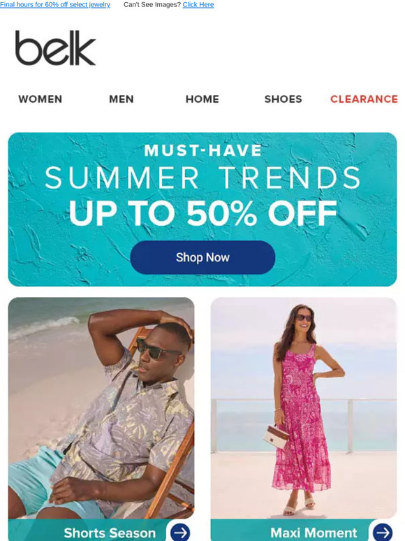 It's your last chance to save up to 50% on must-have summer trends‼️
