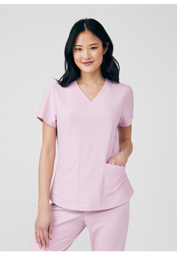 Beyond Cozy 3-Pocket V-Neck Scrub Top