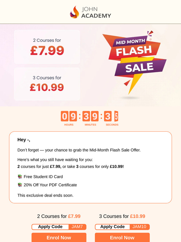 Ending Soon! Mid-Month Savings Up for Grabs
