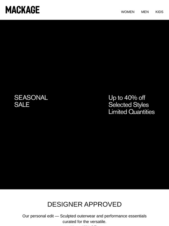 Essential Edit | Seasonal Sale