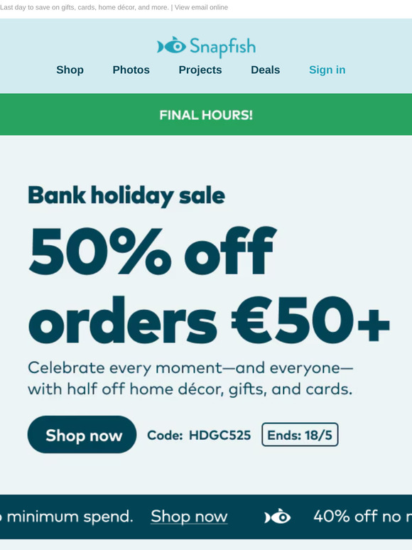 ⏳ Don’t let 50% off be the one that got away!