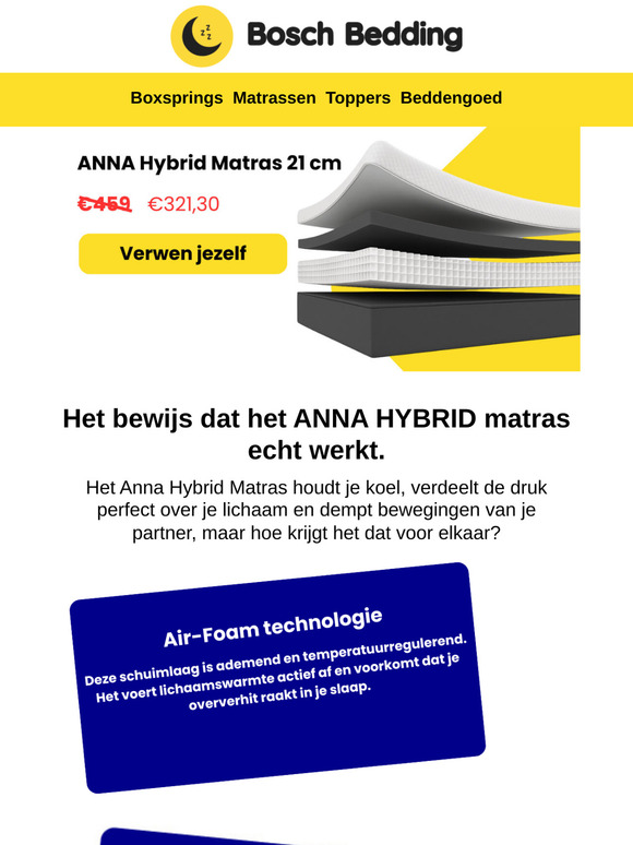 Anna Hybrid Matras!