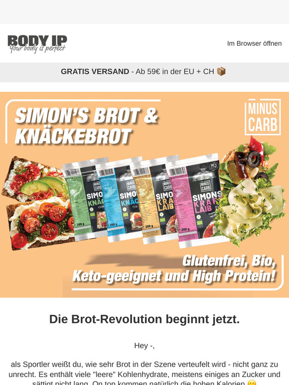 🤩 Neu im Shop: endlich low carb Brot